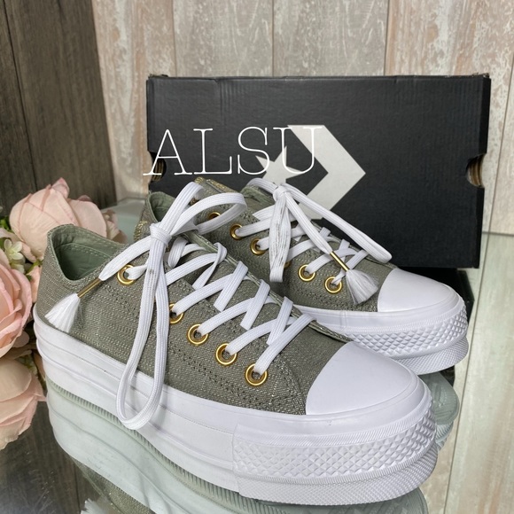 Converse Shoes - Converse Ctas Lift Dark Stucco Canvas W AUTHENTIC